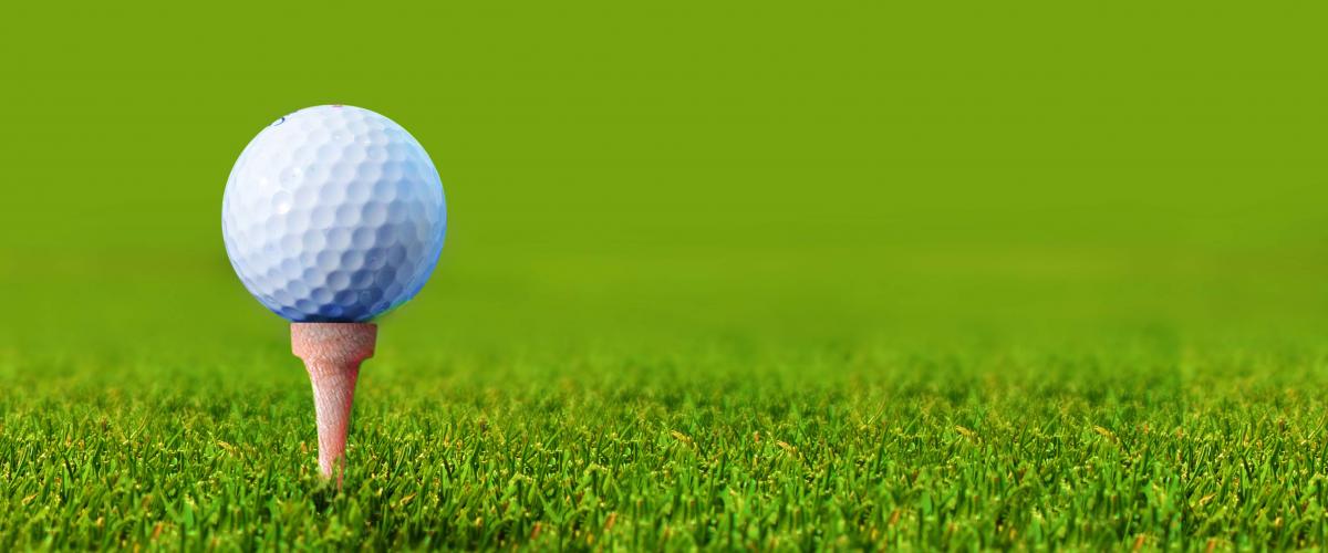 Golf ball and green